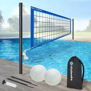 Olybeaka front packaging showing full pool volleyball set and quick setup benefit