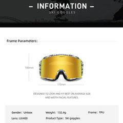 OMEKOL goggles mounted on helmet showing secure helmet compatibility benefit