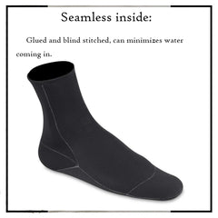 OMGear water socks worn on paddleboard illustrating barefoot feel and secure ankle strap