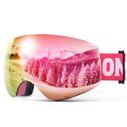 OMID Z1 front view showing frameless spherical lens and wide field of vision benefit