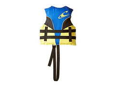 O'NEILL child wearing Superlite vest while tubing showing freedom of movement