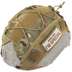 ONETIGRIS front view helmet cover showing fit and protection
