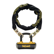 ONGUARD Mastiff front packaging showing chain and Boxer padlock, highlighting protection