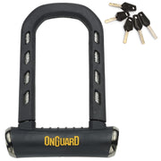 ONGUARD RockSolid front view showing robust U-lock and protective finish