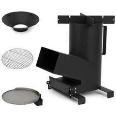 ONLYFIRE GRILLS front view showing whole stove and attachments for versatile cooking