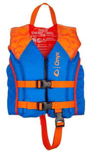 ONYX child PFD front view showing fit and visibility benefit