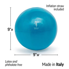 OPTP Franklin Method Air Ball inflation straw shown with ball for easy setup benefit