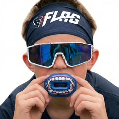 Oral Mart detail of spherical 3D lip pad offering even coverage and protection