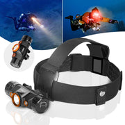 ORCATORCH TD01 front view showing bezel and LED array for reliable underwater illumination