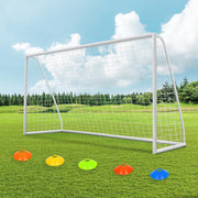 ORIENGEAR front view of assembled goal showing stable frame and play readiness