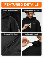 ORORO close-up of sleeve heating element demonstrating targeted arm warmth