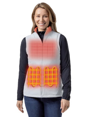 ORORO vest front view showing sleek fit and warmth