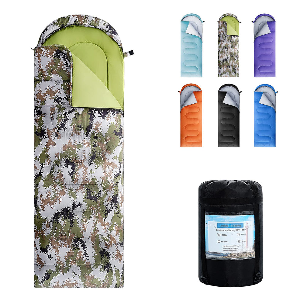ORTHOMTEX front view showing full sleeping bag and versatile shape for comfort