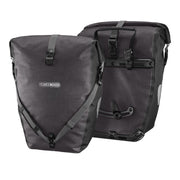 Ortlieb front view of pannier pair showing high-capacity and waterproof build