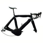ORUCASE front view of padded bike frame showing full coverage and peace of mind