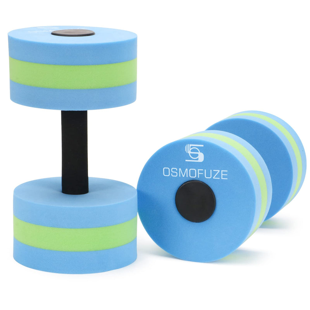 OSMOFUZE front packaging showing two water dumbbells and kit benefits