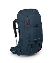 Osprey Farpoint Trek 55L front view showing compact travel-ready profile