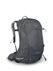 Osprey Sirrus front panel open showing organized interior and easy access