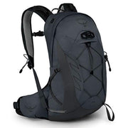 Osprey Talon front view showing streamlined fit and quick-access pockets benefit fast movement