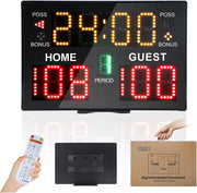 Ousmile scoreboard front view showing bright LED digits and clear readability