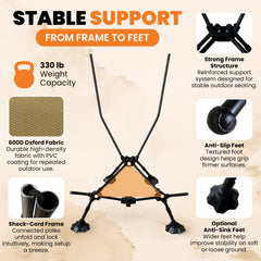 Outdoor Guardian folded in carry bag with backpack straps for easy transport