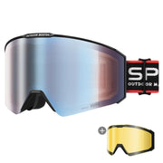 OutdoorMaster Falcon front view showing frameless design and clear benefit of wide field of vision