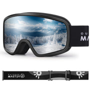 OutdoorMaster front view black frame silver lens showing sun protection benefit