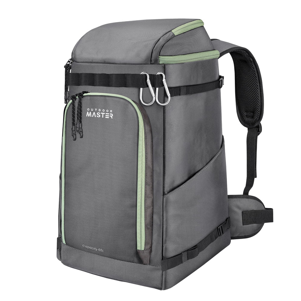 OutdoorMaster front view packed showing organized storage and quick access
