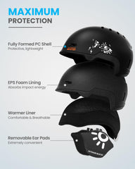 OutdoorMaster goggles front lens with anti-fog coating and clear vision