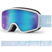 OutdoorMaster front view white frame showing full-face protection and clear vision