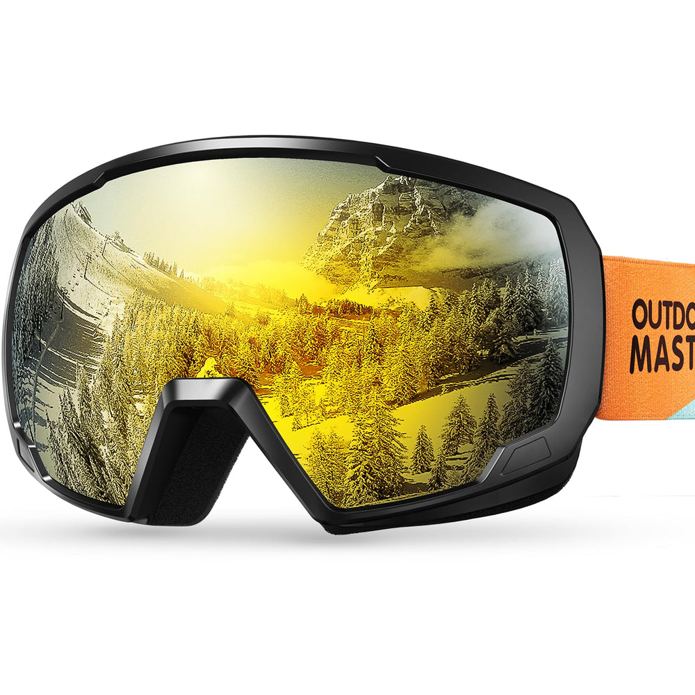 OutdoorMaster front view showing colorful frame and clear lens for visibility