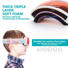 OutdoorMaster goggles fitted over glasses showing OTG benefit for spectacle wearers