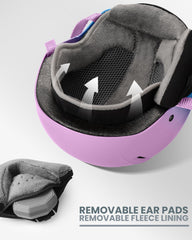 OutdoorMaster detachable ear pads and lining pictured for customizable warmth and comfort