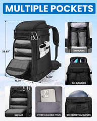 OutdoorMaster waterproof base close-up showing reinforced bottom benefit: keeps gear dry