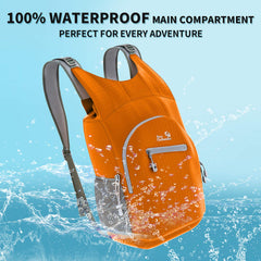 Outlander roll-top closure detail demonstrating waterproof seal and secure storage
