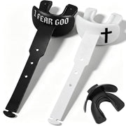 Outus front view of the two-pack mouth guards showing packaging and benefits