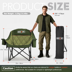 Overmont folded in carry bag for compact, easy transport