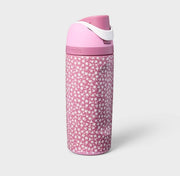 Owala bottle front view with Itty Bitty Bouquet pattern showing durable design