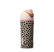 Owala FreeSip Wild One front view showing leopard print and compact shape for stylish hydration