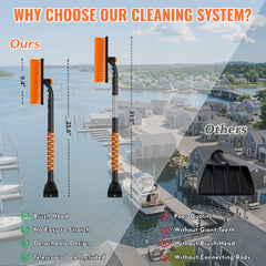 owfccla telescopic pole extended reaching under pontoon with leverage
