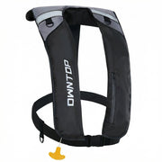 Owntop front view inflated showing slim fit and immediate buoyancy