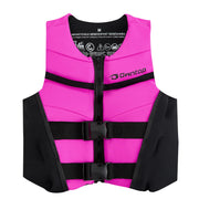 Owntop front view pink vest showing secure fit and easy wear benefit