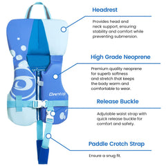 Owntop close-up of zipper and buckle for quick dressing and safety