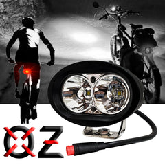 OZ-USA close-up lens and LED array highlighting durable optics and focused beam benefit