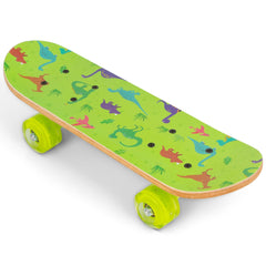 Ozbozz front deck dinosaur graphic showing playful design and attraction