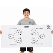 P&D Gear shooting pad front view showing full 30x60 mat and drill markings for accuracy