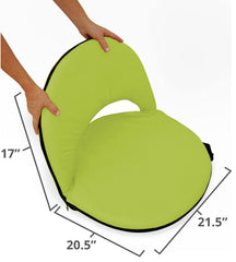 Pacific Play Tents close-up of seat padding showing cushioning for comfortable sitting