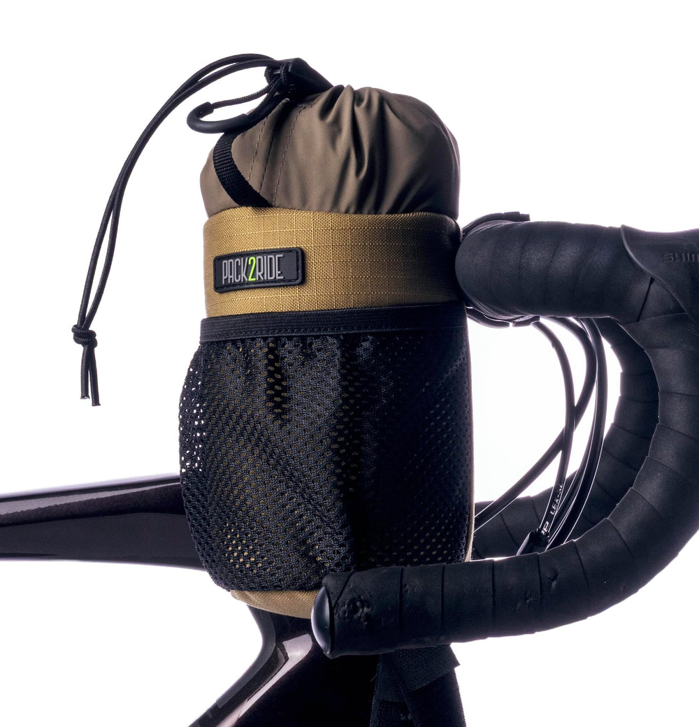 PACK2RIDE Bongo front view showing durable bag and quick access