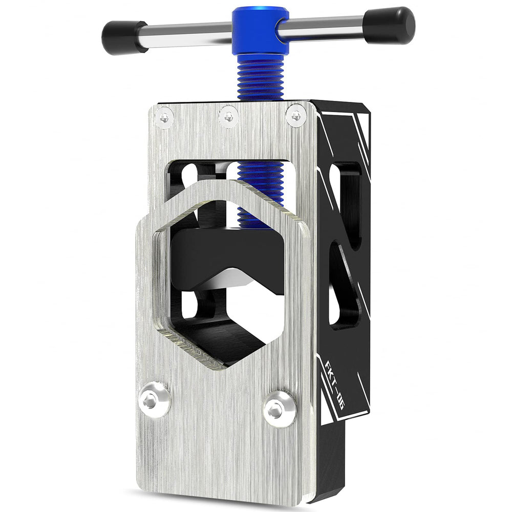 PACYTION front view clamped showing stable tube holding and accurate cuts