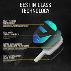 Paddletek Bantam EX-L in play action showing maneuverability and powerful shots